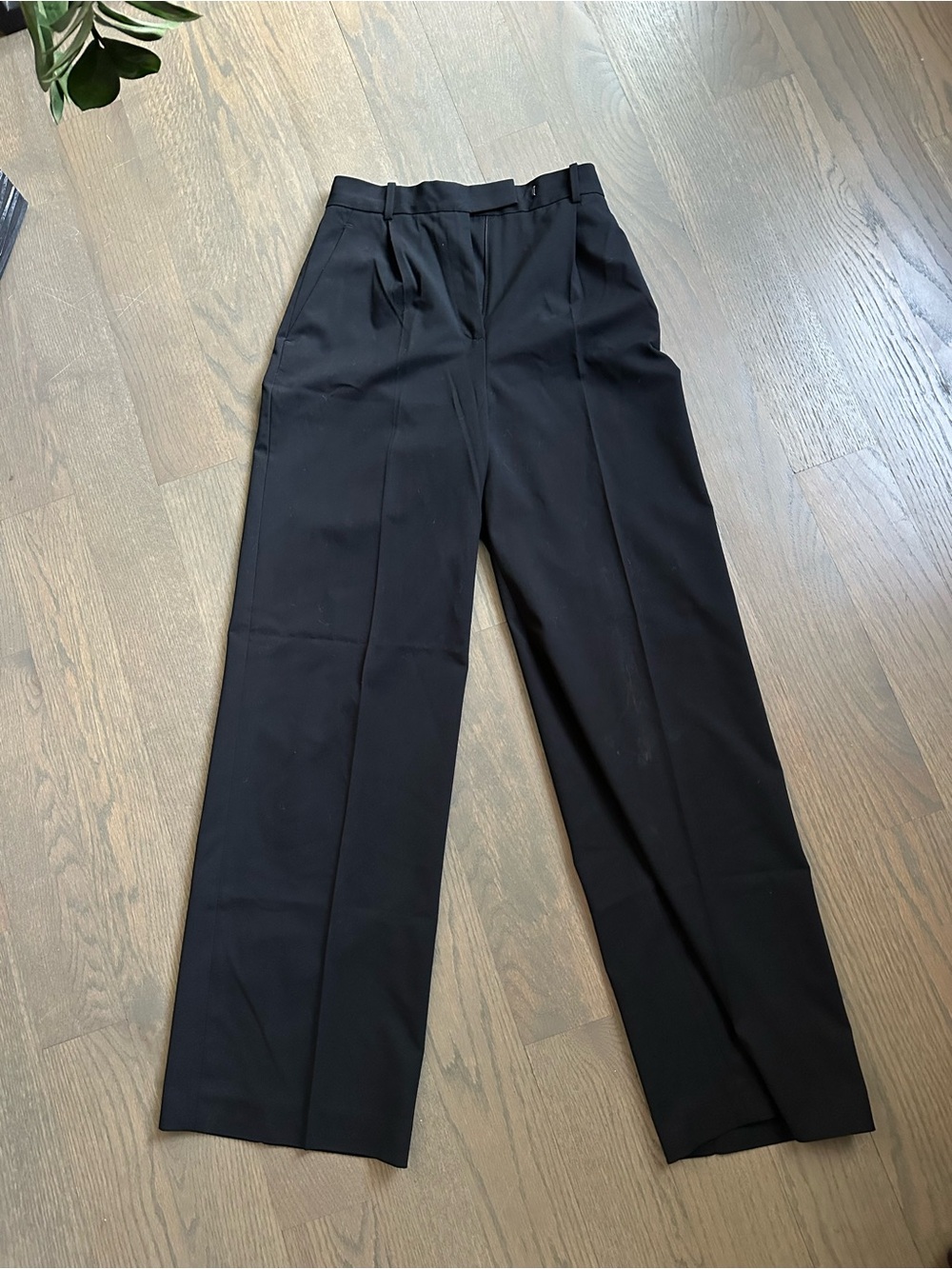 Zara high rise wide leg slacks XS
